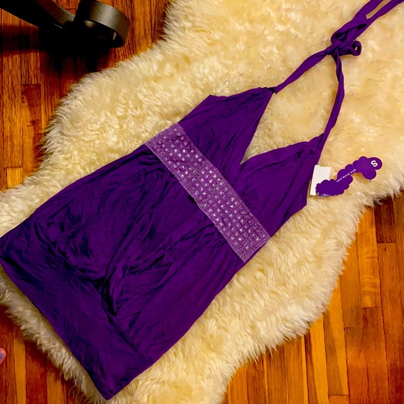 Purple Halter top size Small - Picture 1 of 3